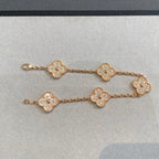[Solara Jewelry ]CLOVER 5 MOTIFS  FULL DIAMOND BRACELET