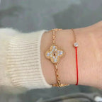 [Solara Jewelry ]CLOVER 5 MOTIFS  FULL DIAMOND BRACELET