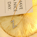 [Solara Jewelry ]VOLT SILVER DIAMOND PEDANT NECKLACE