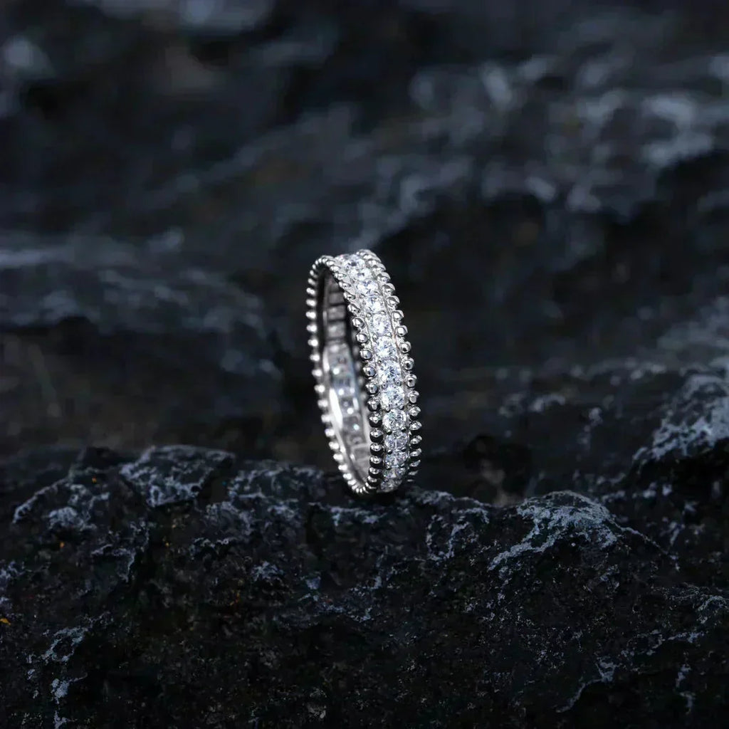 [Solara Schmuck ]PERLEE DIAMANT SILBERRING