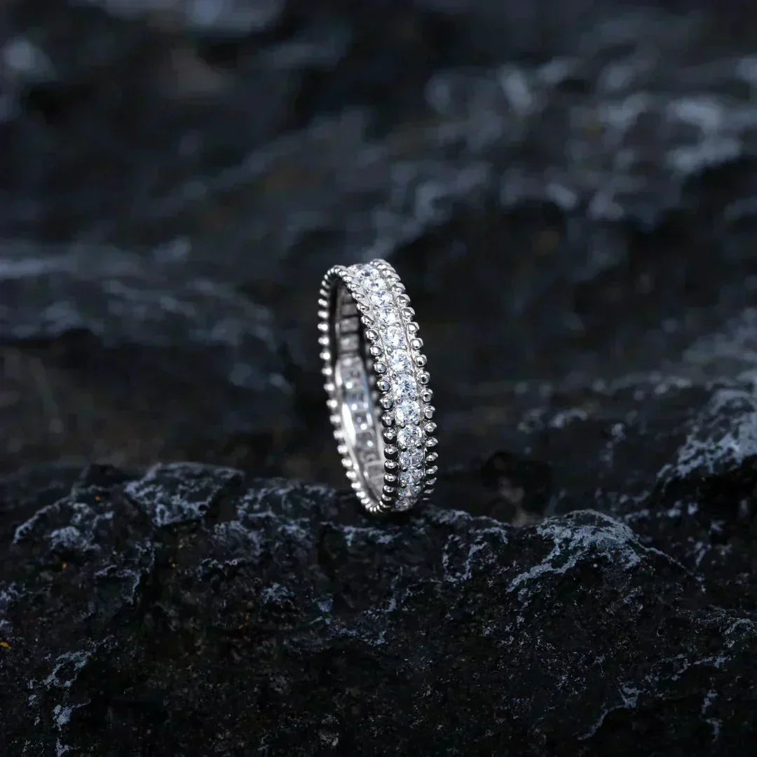 [Solara Schmuck ]PERLEE DIAMANT SILBERRING