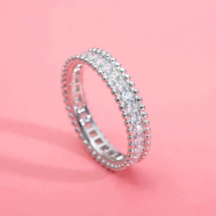 [Solara Schmuck ]PERLEE DIAMANT SILBERRING