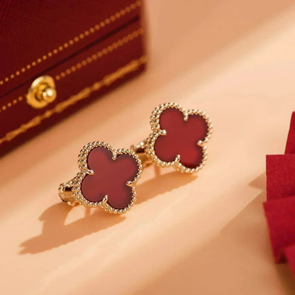 [Solara Jewelry ]CLOVER MEDIUM 1 MOTIFS CARNELIAN イヤリング