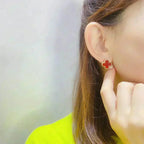 [Solara Jewelry ]CLOVER MEDIUM 1 MOTIFS CARNELIAN イヤリング