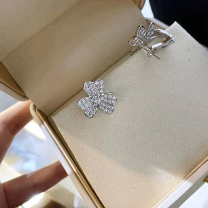 [Solara Jewelry ]CLOVER COMOS DIAMOND EARRINGS SILVER