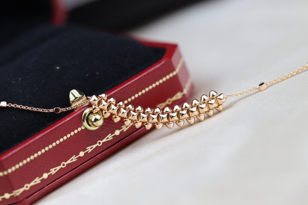[Solara Jewelry ]CLASH PINK GOLD NECKLACE