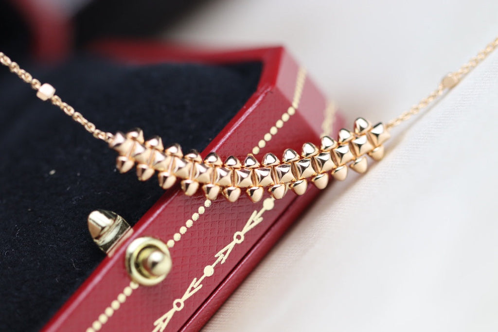 [Solara Jewelry ]CLASH PINK GOLD NECKLACE