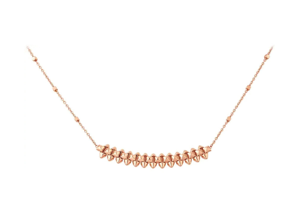 [Solara Jewelry ]CLASH PINK GOLD NECKLACE