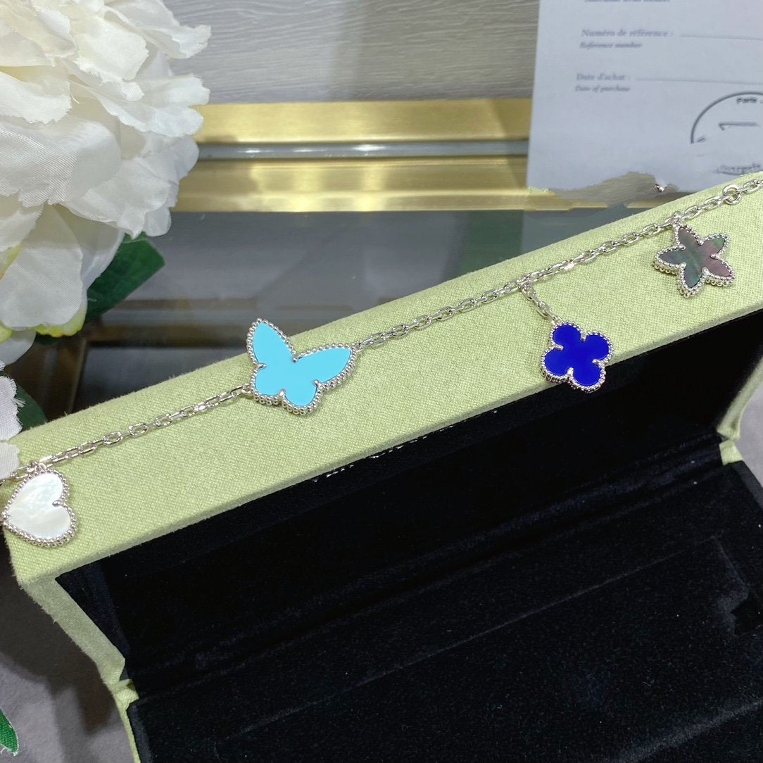 [Solara Jewelry ]LUCKY SPRING SILBERARMREIF 4 MOTIVE
