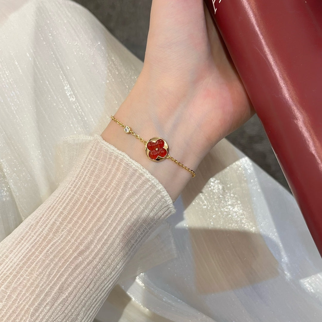 [ソララジュエリー ]サンペンダント カーネリアンブレスレット