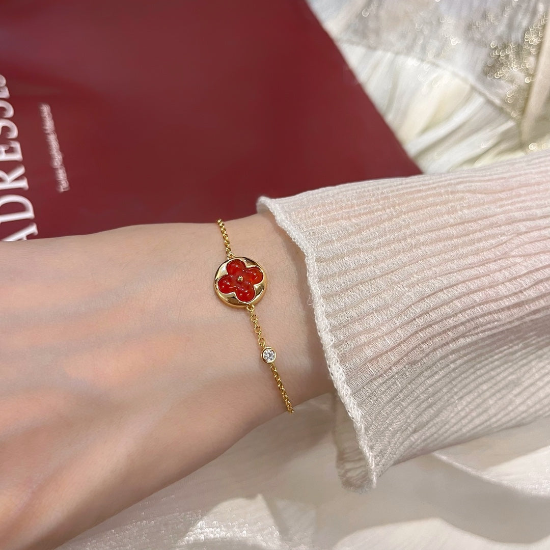 [ソララジュエリー ]サンペンダント カーネリアンブレスレット