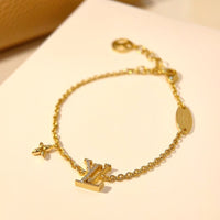 [Solara Jewelry ]LOGO STAR MOTIF GOLD BRACELET