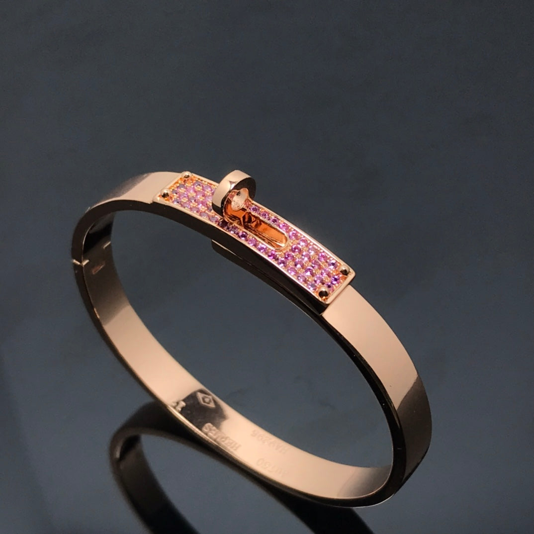[Solara Jewelry ]KELLY ARMREIF ROSA DIAMANT