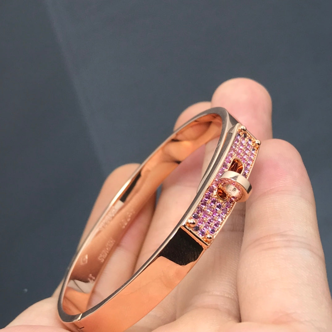 [Solara Jewelry ]KELLY ARMREIF ROSA DIAMANT