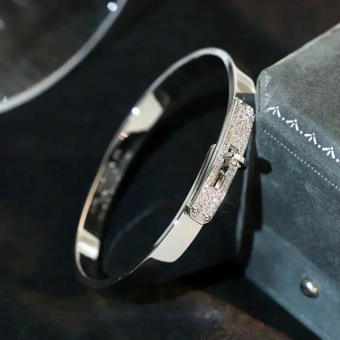[Solara Jewelry ]KELLY SILVER DIAMOND BRACELET