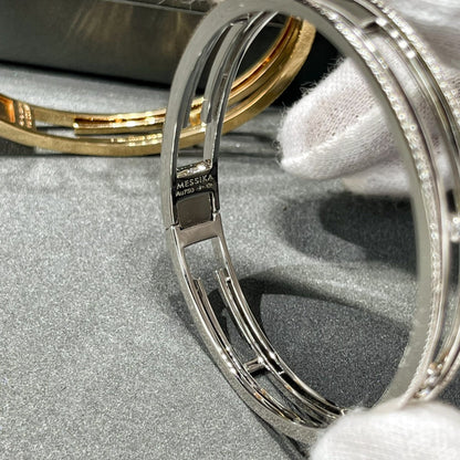 [Solara Schmuck]BEWEGLICHES 10. GEPFLASTERTES DIAMANTARMREIF