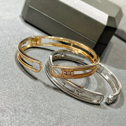 [Solara Schmuck]BEWEGLICHES 10. GEPFLASTERTES DIAMANTARMREIF