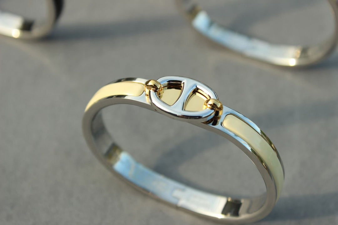 [Solara Jewelry ]CLIC CHAINE SILVER BRACELET
