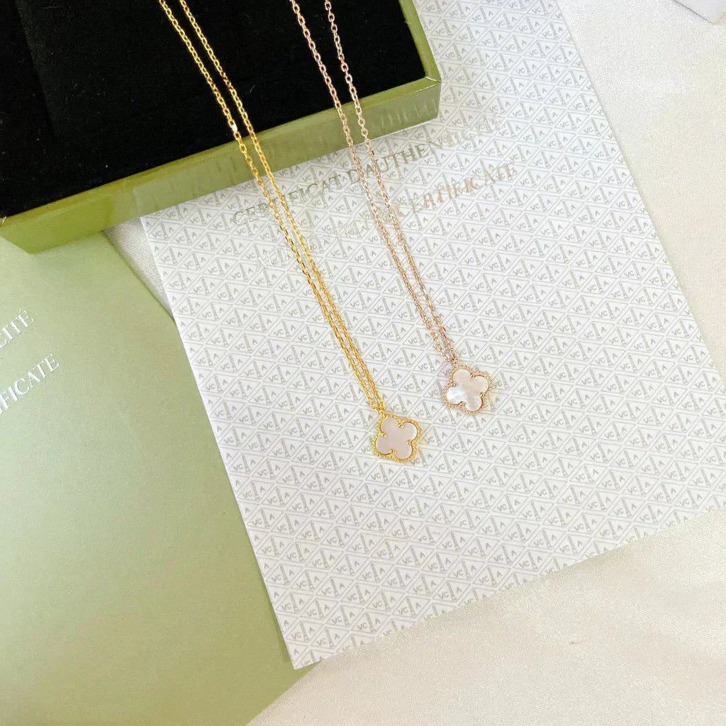 [Solara Jewelry] KLEEBALL MINI 9,5MM WEISSE PERLMUTT-HALSKETTE