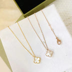 [Solara Jewelry] KLEEBALL MINI 9,5MM WEISSE PERLMUTT-HALSKETTE