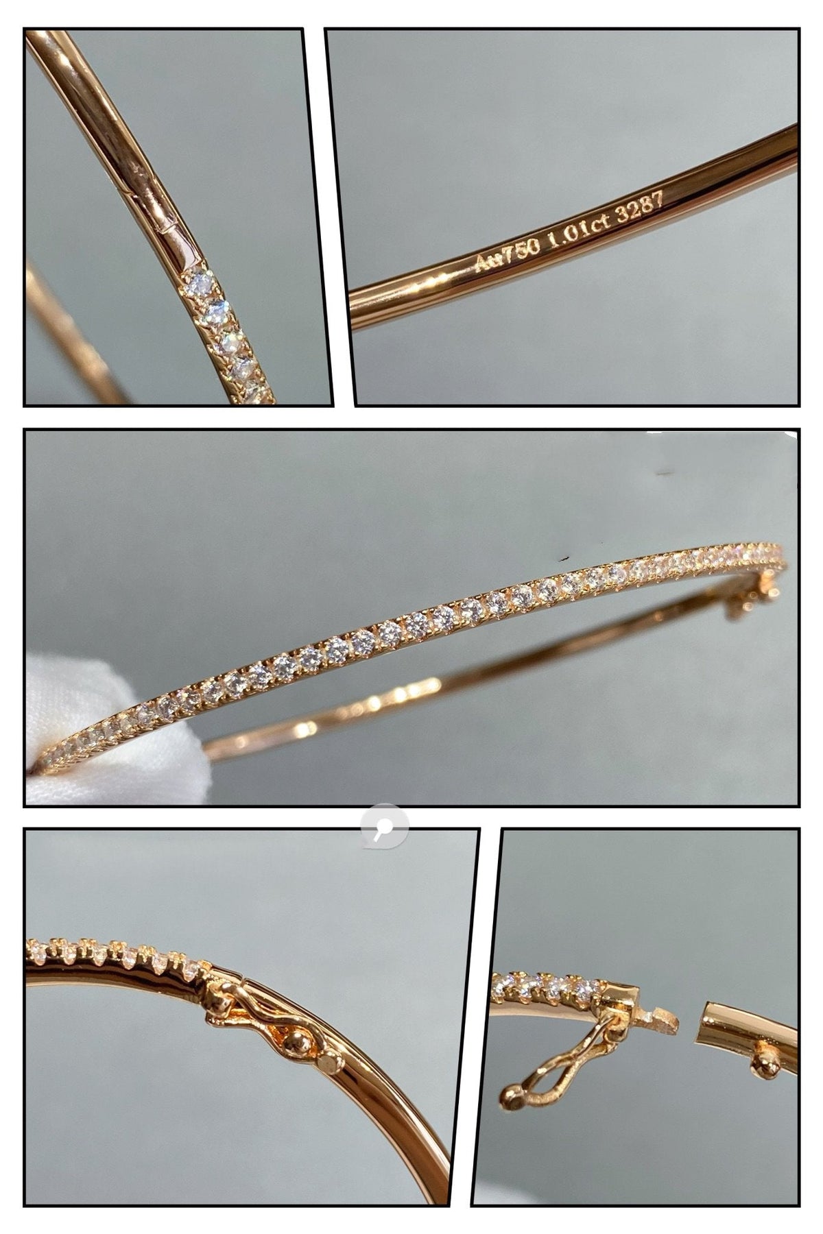 [Solara Jewelry ]ミニ ダイヤモンド テニス ブレスレット