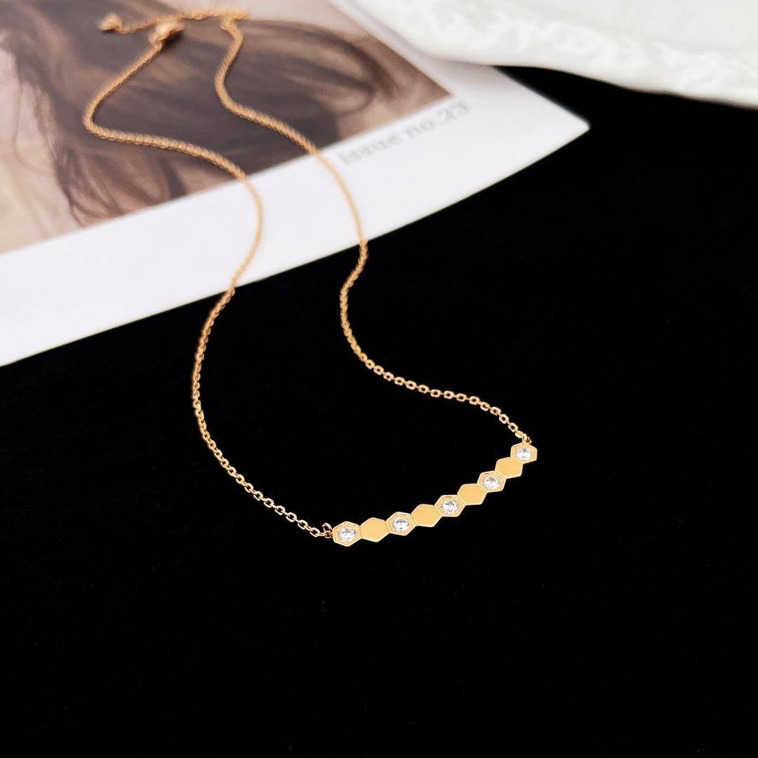 [Solara Jewelry ]BEE MY LOVE DIAMOND NECKLACE