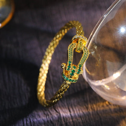 [Solara Jewelry ]FORCE 10 GOLD GRÜN DIAMANT GEPLASTERTRT