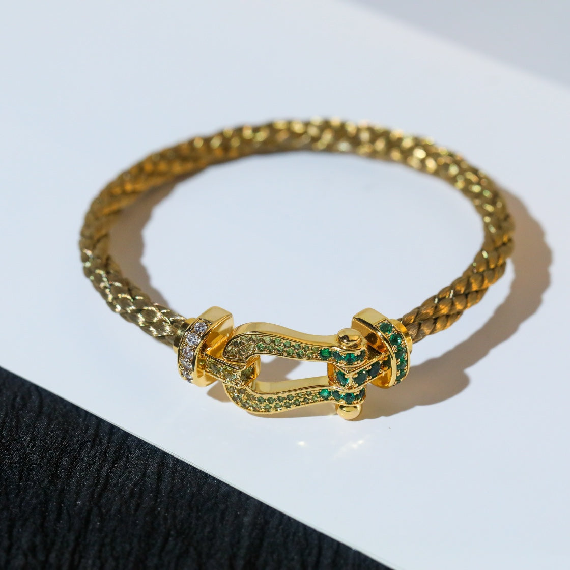 [Solara Jewelry ]FORCE 10 GOLD GRÜN DIAMANT GEPLASTERTRT