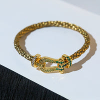 [Solara Jewelry ]FORCE 10 GOLD GREEN DIAMOND PAVED