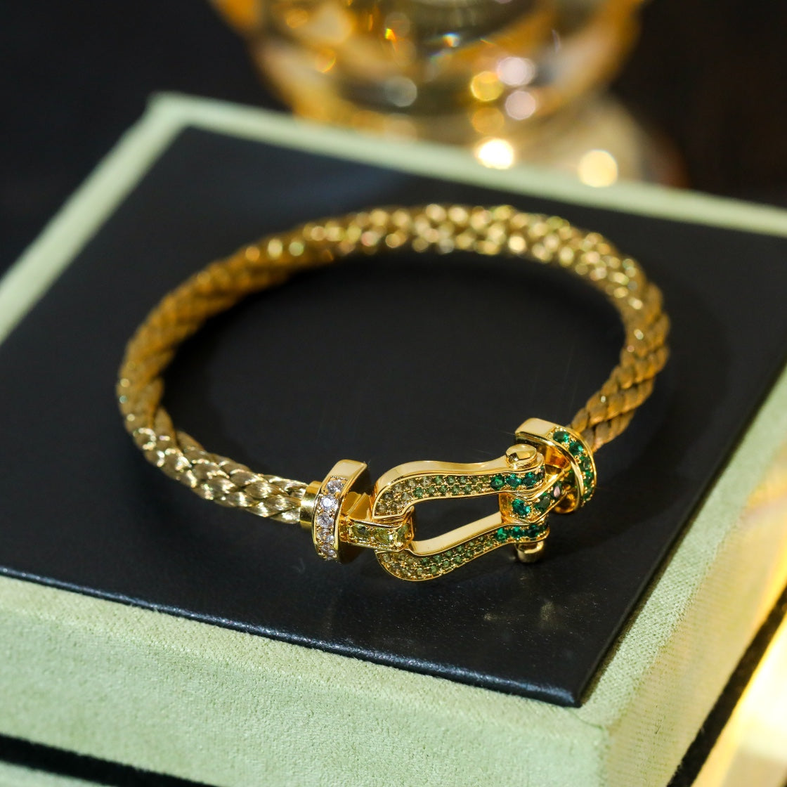 [Solara Jewelry ]FORCE 10 GOLD GRÜN DIAMANT GEPLASTERTRT
