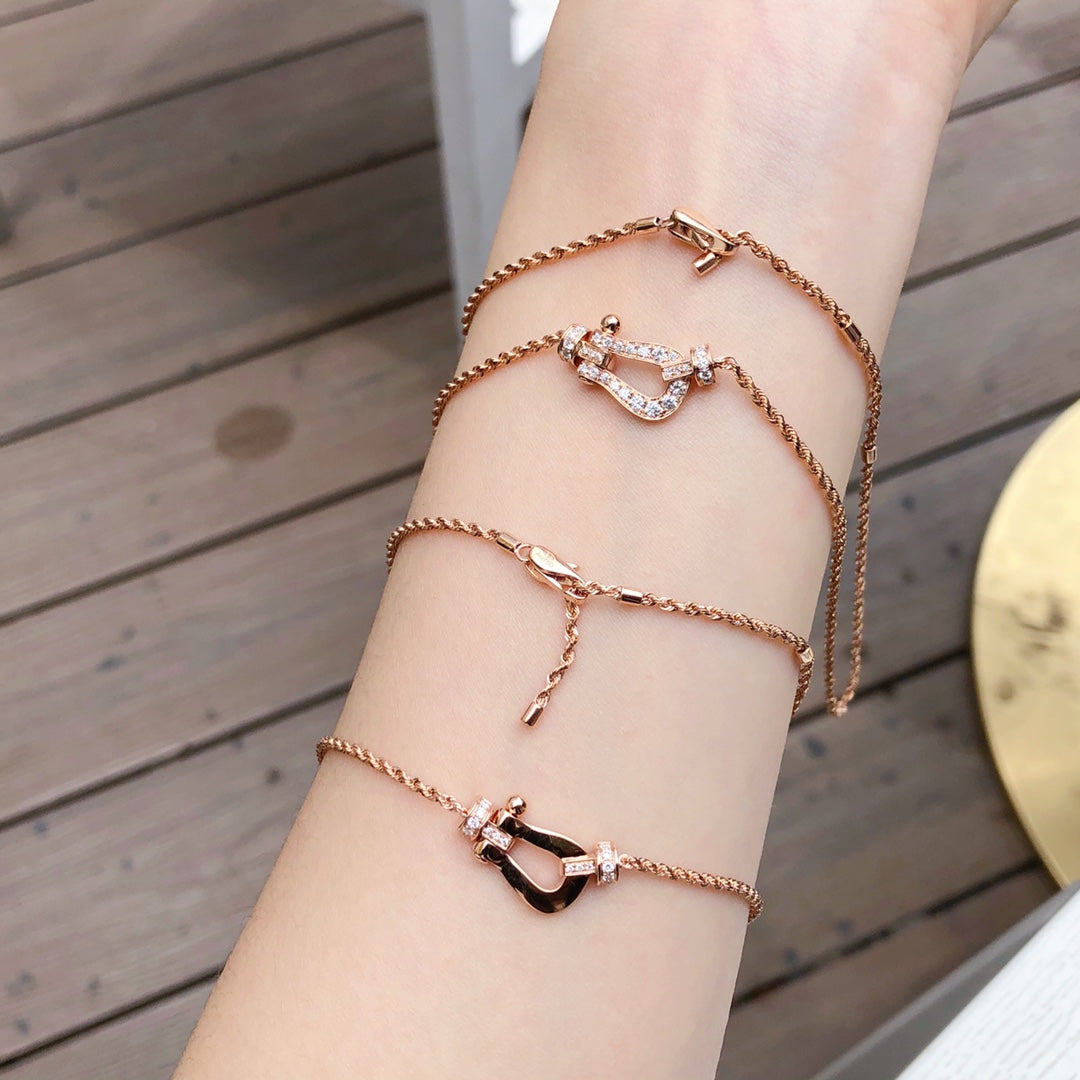 [Solara Jewelry ]FORCE 10 ROSÉGOLD-DIAMANTKETTE