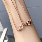 [Solara Jewelry ]FORCE 10 ROSÉGOLD-DIAMANTKETTE