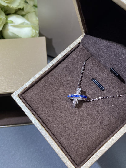 [Solara Jewelry ]LIENS DIAMOND SILVER NECKLACE