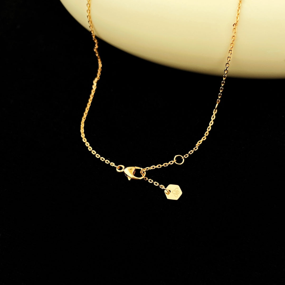 [Solara Jewelry ]BEE MINI PEDANT DIAMOND NECKLACE