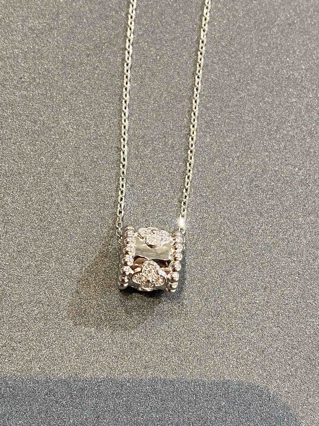 [Solara Jewelry] ペルレ ペンダント シルバー ダイヤモンド ネックレス
