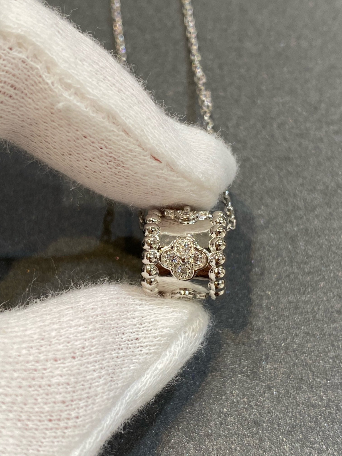 [Solara Jewelry] ペルレ ペンダント シルバー ダイヤモンド ネックレス