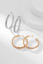 [Solara Jewelry ]クラッシュフープイヤリング