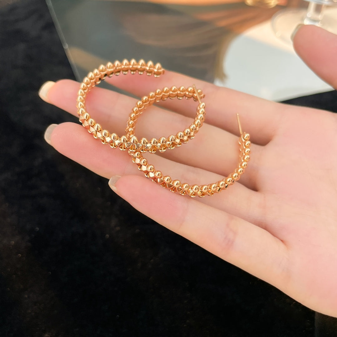 [Solara Jewelry ]クラッシュフープイヤリング