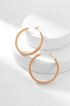 [Solara Jewelry ]クラッシュフープイヤリング