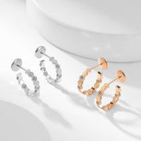 [Solara Jewelry ]BEE LOVE DIAMOND HOOP EARRINGS
