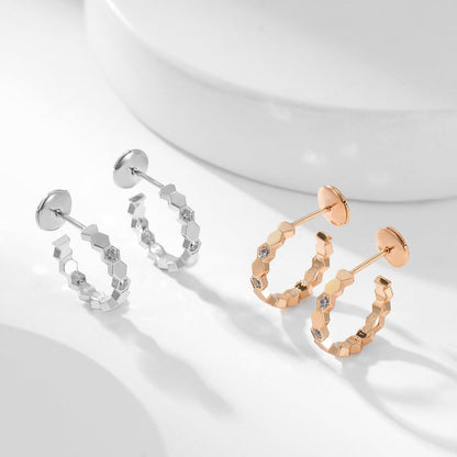 [Solara Jewelry ]BEE LOVE ダイヤモンドフープピアス