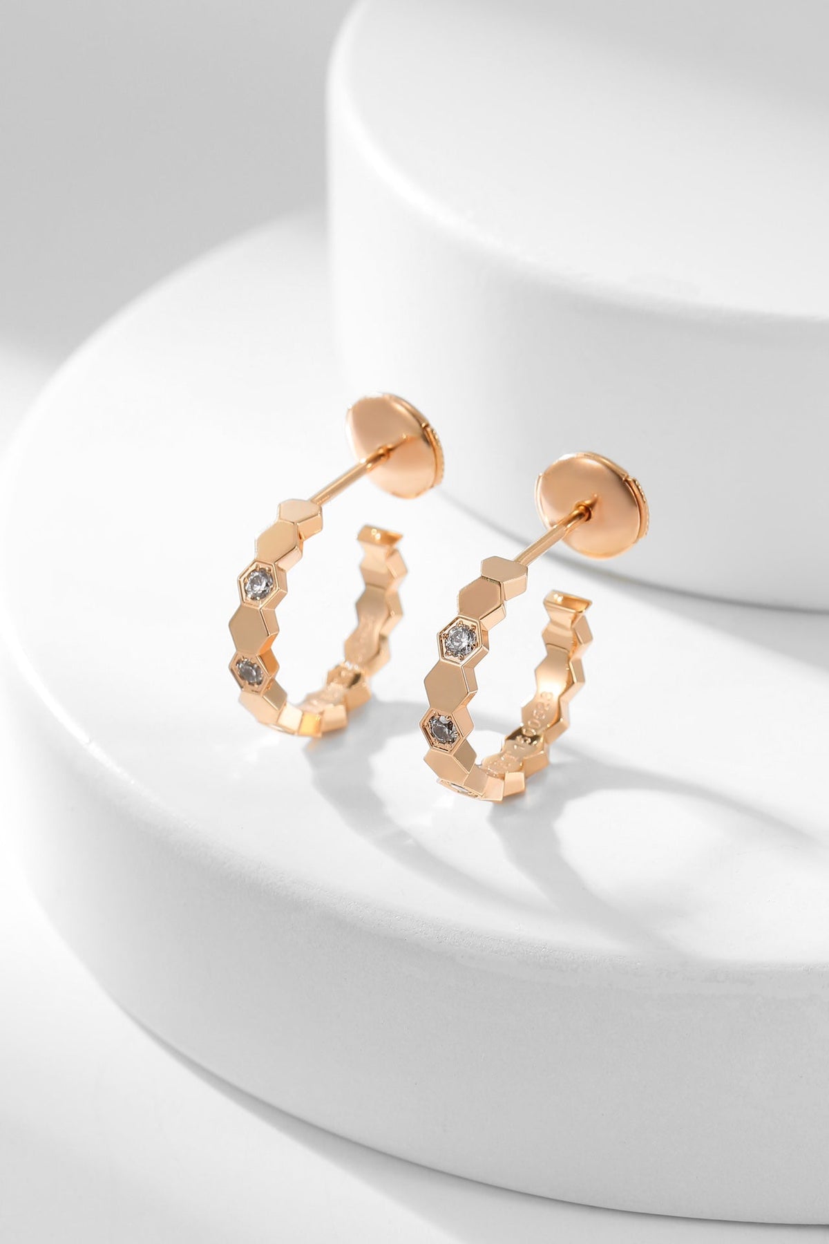 [Solara Jewelry ]BEE LOVE ダイヤモンドフープピアス