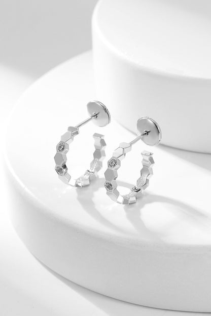 [Solara Jewelry ]BEE LOVE ダイヤモンドフープピアス