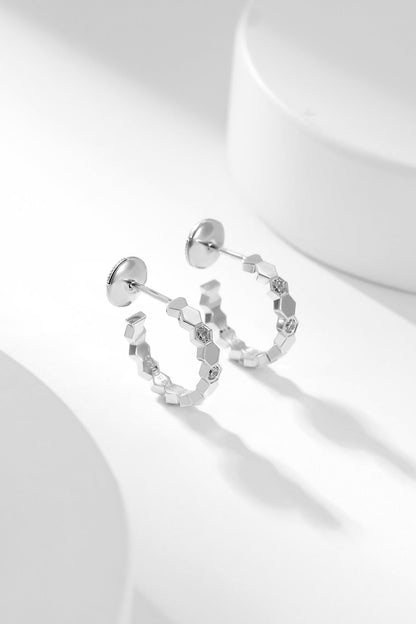 [Solara Jewelry ]BEE LOVE ダイヤモンドフープピアス