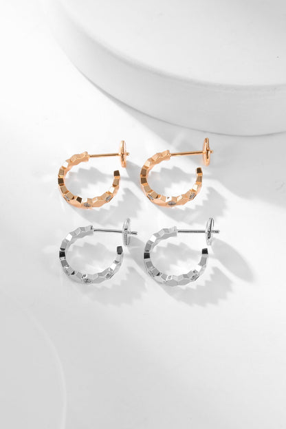 [Solara Jewelry ]BEE LOVE ダイヤモンドフープピアス