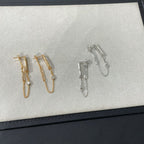 [Solara Jewelry ]CHAINE CHAOS DIAMOND DROP EARRINGS