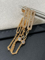 [Solara Jewelry ]CHAINE CHAOS DIAMOND DROP EARRINGS