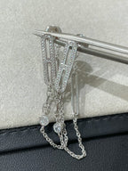 [Solara Jewelry ]CHAINE CHAOS DIAMOND DROP EARRINGS