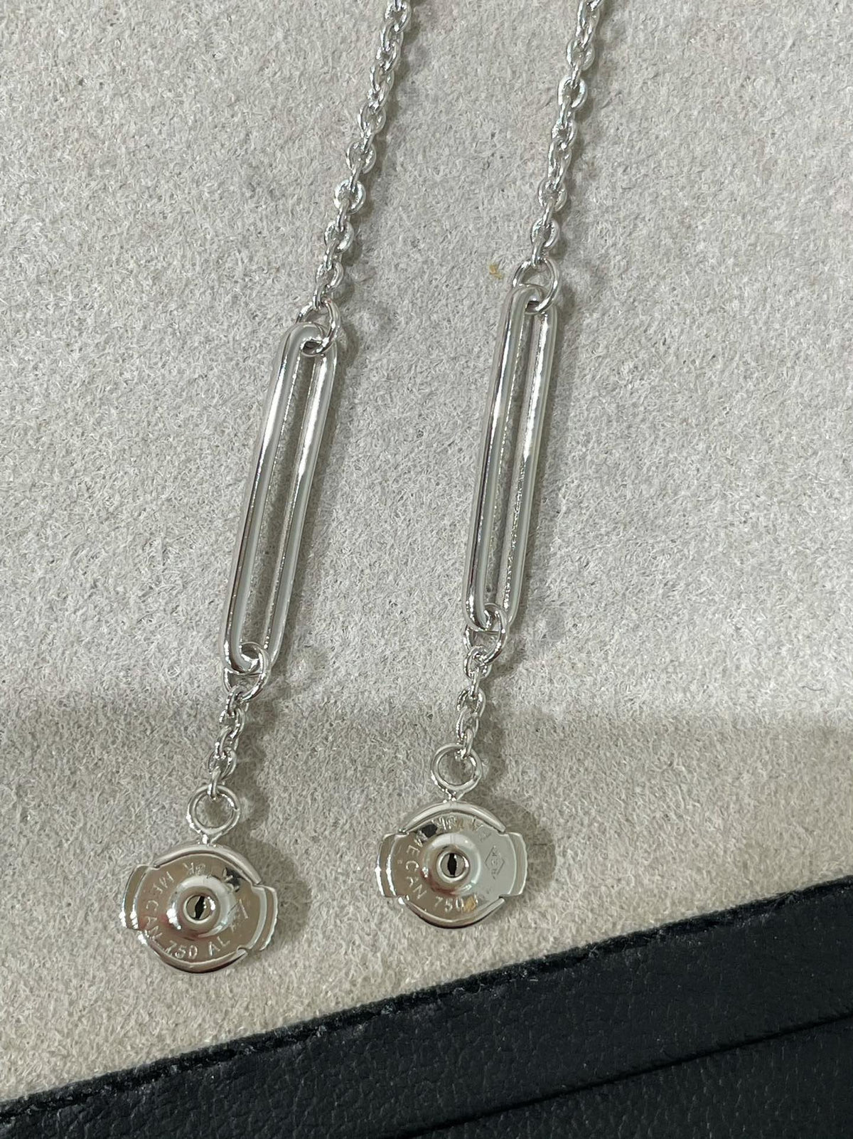 [Solara Jewelry ]CHAINE CHAOS DIAMOND DROP EARRINGS