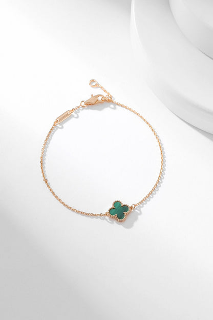 [Solara Jewelry ]KLEEBRAUM ARMBAND MALACHIT 1 MOTIV